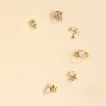 wholesale 925 Sterling Silver New Starry Sky Colorful Zircon Stud Earrings Set,ins。-0-2