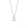 wholesale S925 Sterling Silver Classic Four-prong Opal Pendant Necklace-0-4