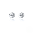 wholesale S925 Sterling Silver Mini Moon Stud Earrings With Inlaid Zircons, Cross-border Hot-selling Creative Fashion Minimalist Ins Style-0-4