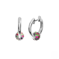 wholesale S925 Sterling Silver Colorful Ball Zircon Ear Hoop Creative Ins Style Amazon Best Seller-0-4