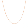 wholesale 18k Gold Plated S925 Sterling Silver Simple Layering Bean Necklace, Versatile Collarbone Chain-0-4