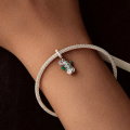 wholesale S925 Silver Cactus Beaded Pendant Charm Fine Desert Bracelet Accessory-0-2