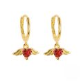 wholesale S925 Sterling Silver Angel Heart Earrings, Cross-border Fashion, Creative Luxury Ear Clips For Women-0-3