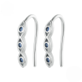wholesale S925 Sterling Silver Platinum-plated Advanced Evil Eye Earrings Women Gothic Style-0-4