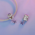 wholesale 925 silver beads fantasy cat charm bracelet jewelry wholesale-0-1