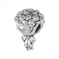 wholesale Metal bouquet beaded flowers, S925 sterling silver life beads for women-0-0