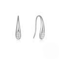 wholesale S925 Sterling Silver Rhinestone Teardrop Ear Climber Ear Cuff, An Elegant And Trendy European-style Ear Hook-0-4