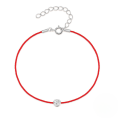 wholesale S925 Sterling Silver Single Zircon Red String Bracelet For Women, Viral Tiktok Good Luck Jewelry-0-4