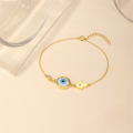 wholesale 925 Sterling Silver Hand Charm Evil Eye Blue Bead Creative Braceletins-0-3