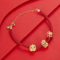 wholesale S925 Sterling Silver Chinese New Year Lucky Fortune Beaded Bracelet Set-0-1