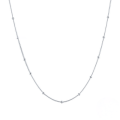 wholesale 18k Gold Plated S925 Sterling Silver Simple Layering Bean Necklace, Versatile Collarbone Chain-0-3
