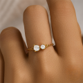 wholesale S925 Sterling Silver Adjustable Stretch Ring With Single Row Zircons, Cross Pearl Statement Finger Ring-0-2