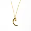 wholesale 925 Sterling Silver January To December Birthstone Zircon Star And Moon Necklace Elegant And Creativehot-selling Collarbone Chain-0-9