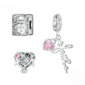 wholesale Metal Vintage Series S925 Sterling Silver Beads Set for Jewelry Making-0-4