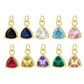 wholesale S925 Sterling Silver Waterdrop Colorful Zircon Necklace For Women, Elegant Pendant-0-0