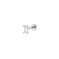 wholesale S925 Sterling Silver 18g Flat Head Push-pin Cartilage Ear Stud, Popular In Europe And America For Ear Piercing-0-31