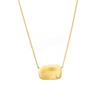 wholesale S925 Sterling Silver Irregular Initial Collarbone Necklace, European And American Hot-selling French Retro Pearl Necklace For Women-Gold#4 925 silver