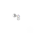 wholesale S925 Sterling Silver Moon Star Pendant Earrings With Screw Ball Threads For Cartilage Piercing-0-28