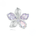 wholesale Metal S925 Silver Fresh Flower Silicone Beads Australian Opal Loose Beads Wholesale-0-1