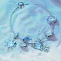 wholesale 925 Sterling Silver Butterfly Heart Rainbow Opal Cubic Zirconia Dangle Charms For Bracelet-0-2