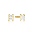 wholesale S925 Sterling Silver Rectangle Zircon Stud Earrings,-0-4