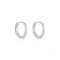 wholesale 925 Sterling Silver Light Luxury Circle Earrings With Colorful Zircon, Cross-border Hot-selling Minimalist Earrings For Women And Men-0-11
