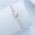 wholesale S925 sterling silver, platinum-plated classic star-moon bracelet, fashionable women's accessory-0-1