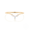 wholesale S925 Silver New V-shaped Opal And Zircon Ring, Trendy And Luxurious Ins Style-0-5