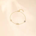 wholesale S925 Sterling Silver Love Infinity Loop Inlaid Zircon Bracelet, A Classic And Versatile。-0-3