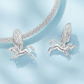 wholesale S925 sterling silver dream unicorn bead bracelet charms accessories, metal material first-0-2