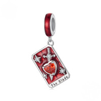 wholesale S925 silver lucky koi red versatile bracelet pendant charm set.-undefined