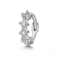 wholesale S925 Sterling Silver Cartilage Piercing Zircon Ear Cuff, An Ins Punk Style Ear Bone Clip-0-6