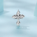 wholesale Sterling silver 925 classic cross beads, versatile charm for DIY jewelry-0-1