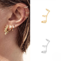 wholesale S925 Sterling Silver Single Ear Cuff, Fashionable And Trendy Zircon-inlaid, Simple Design, Popular In Europe And America, Unique And Creative Earring-0-2