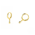 wholesale S925 Sterling Silver Gold-plated Teardrop Ear Cuffs, Anins-0-0