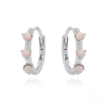 wholesale S925 Sterling Silver Triple-layer Zircon And Opal Ear Cuff With A Minimalist, High-end Feel-0-4