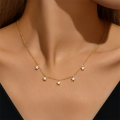 wholesale S925 Sterling Silver New Ins-style Star Zircon Layering Collarbone Necklace, Korean Japanese。-0-1