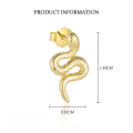 wholesale S925 Sterling Silver Minimalist Snake Earrings For Women, Versatile And Chic With An Design-0-5