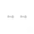 wholesale 925 Sterling Silver Small Silver Round Bead Elegant Advanced Zircon Versatile Daily Ear Stud For Pierced Ears-0-3