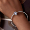 wholesale 925 Sterling Silver Heart Opal Charm Cubic Zirconia Daisy Flower Bead For Bracelet-0-3