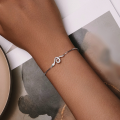 wholesale 925 Silver Plated Platinum Trendy Snake Bracelet Light Luxury Women Accessory-0-4