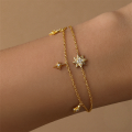 wholesale S925 Sterling Silver Trendy Octagram Zircon Bracelet, An Ins。-0-1