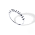 wholesale S925 Sterling Silver Rotatable Stress Relief Bead Ring, Trendy Ins Style Anxiety Relief Finger Jewelry-0-1