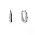 wholesale 925 Sterling Silver Geometric Zircon-studded Ear Hoops, Ear Clasps, Earrings, European And American Classic Hot-selling Ins Minimalist Style-0-9