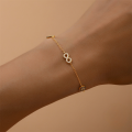 wholesale S925 Sterling Silver Love Infinity Loop Inlaid Zircon Bracelet, A Classic And Versatile。-0-1