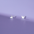wholesale 925 Sterling Silver Butterfly Stud Earrings For Women-0-5