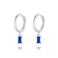 wholesale S925 Sterling Silver French Baguette Earrings With Zirconia,。-0-8