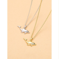 wholesale S925 Sterling Silver Distant Zen Minimalist Dolphin Necklace For Women,。-0-2