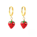 wholesale S925 Sterling Silver Enamel Fruit Drop Earrings, Fashionable And Creative European And American Hot-sale Earrings-0-9