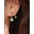 wholesale 925 Sterling Silver Blue Opal Earrings Wholesale For Women Fashion Luxury Personality Ear Clasps Cross-border Minimalist Style-0-1